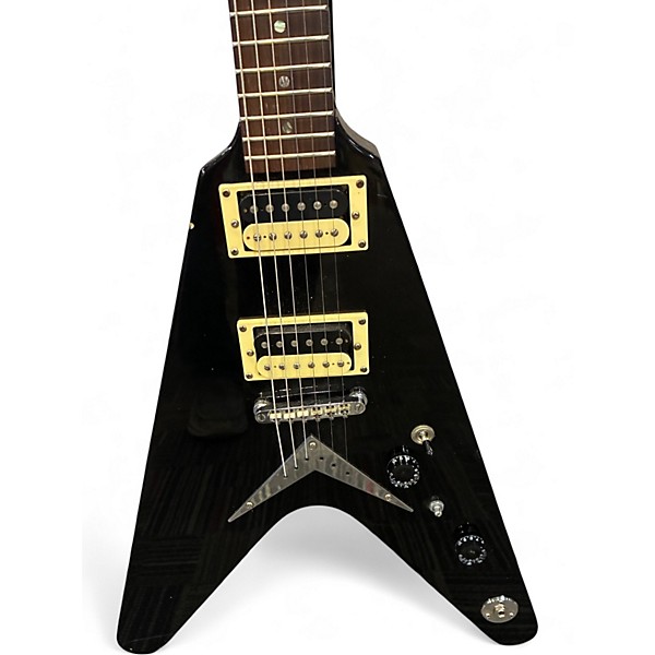 Used Dean VX FLYING V BLACK Solid Body Electric Guitar
