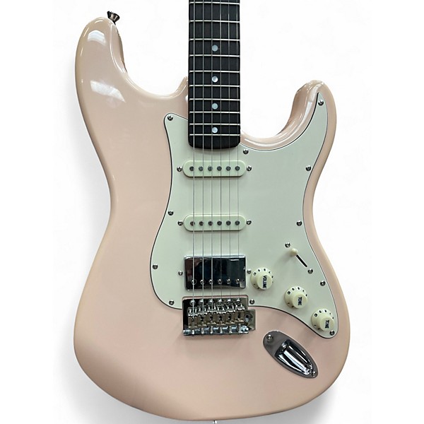 Used Partscaster Stratocaster Shell Pink Solid Body Electric Guitar