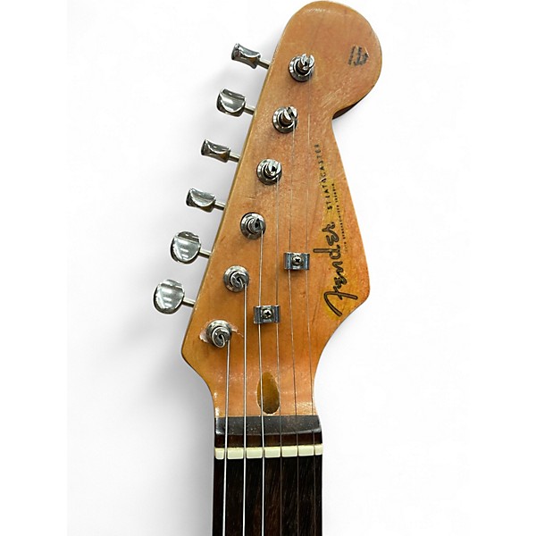 Used Partscaster Stratocaster Shell Pink Solid Body Electric Guitar