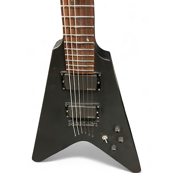 Used Schecter Guitar Research Damien V1 Black Solid Body Electric Guitar