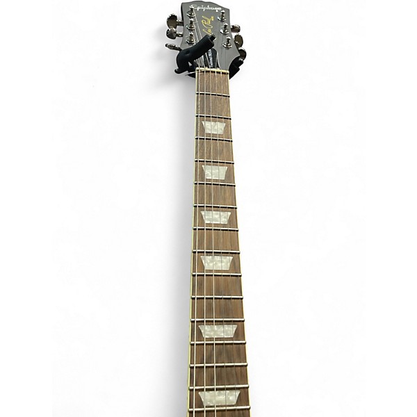 Used Epiphone Les Paul Traditional Pro IV Flat Black Solid Body Electric Guitar