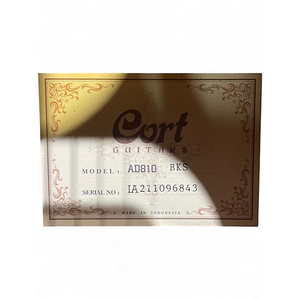 Used Cort ad810 black Acoustic Guitar