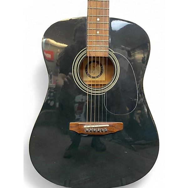 Used Alvarez RD12 Regent Series Dreadnought Black Acoustic Guitar