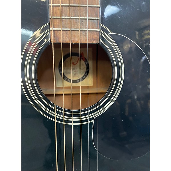 Used Alvarez RD12 Regent Series Dreadnought Black Acoustic Guitar