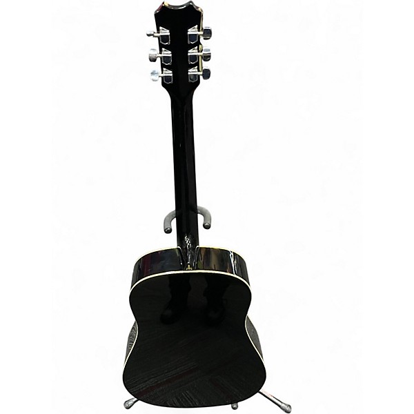 Used Alvarez RD12 Regent Series Dreadnought Black Acoustic Guitar