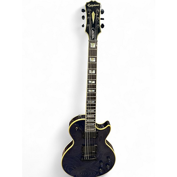 Used Epiphone Prophecy Les Paul Custom Plus BLUE QUILT Solid Body Electric Guitar