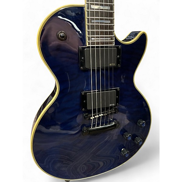 Used Epiphone Prophecy Les Paul Custom Plus BLUE QUILT Solid Body Electric Guitar