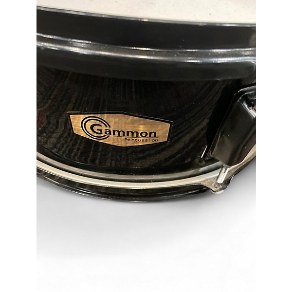 Used Gammon Percussion 14in SNARE Black Drum