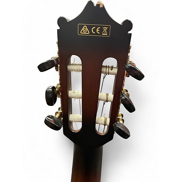 Used Ibanez ga35tce Brown Classical Acoustic Electric Guitar