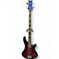 Used Schecter Guitar Research Stiletto Extreme 4 String Crimson Red Burst Electric Bass Guitar thumbnail