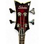 Used Schecter Guitar Research Stiletto Extreme 4 String Crimson Red Burst Electric Bass Guitar