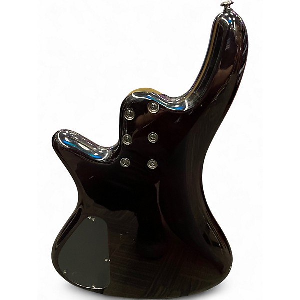 Used Schecter Guitar Research Stiletto Extreme 4 String Crimson Red Burst Electric Bass Guitar