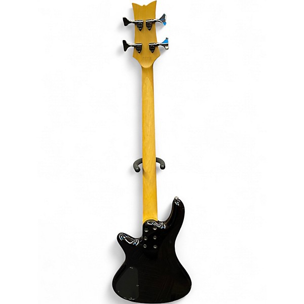 Used Schecter Guitar Research Stiletto Extreme 4 String Crimson Red Burst Electric Bass Guitar