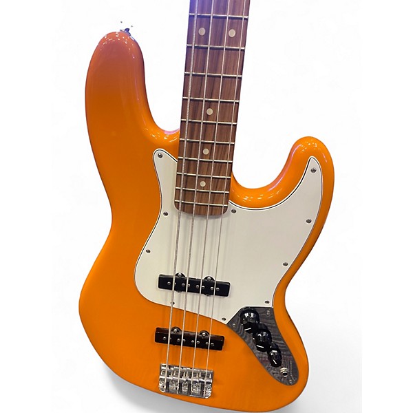 Used Fender player series Trans Orange Electric Bass Guitar