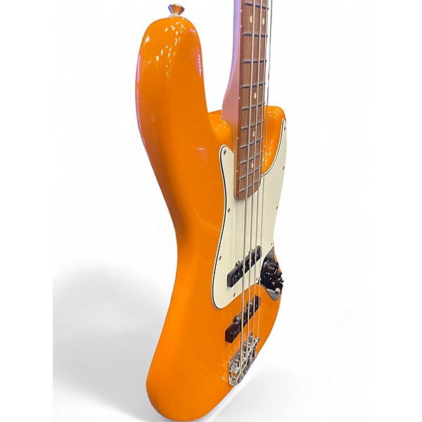 Used Fender player series Trans Orange Electric Bass Guitar