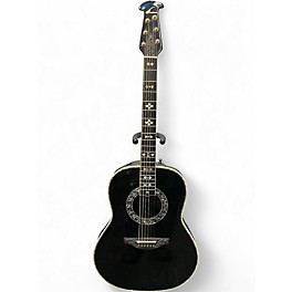 Used 1981 Ovation 1619 Black Acoustic Electric Guitar