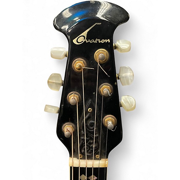 Used 1981 Ovation 1619 Black Acoustic Electric Guitar