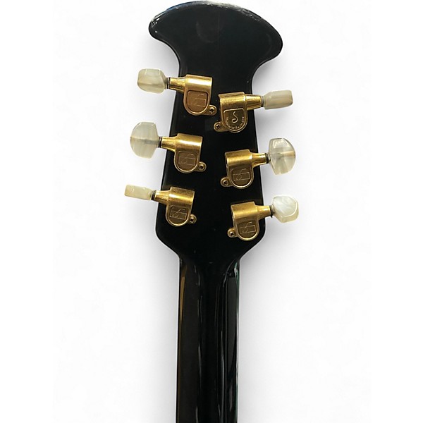 Used 1981 Ovation 1619 Black Acoustic Electric Guitar