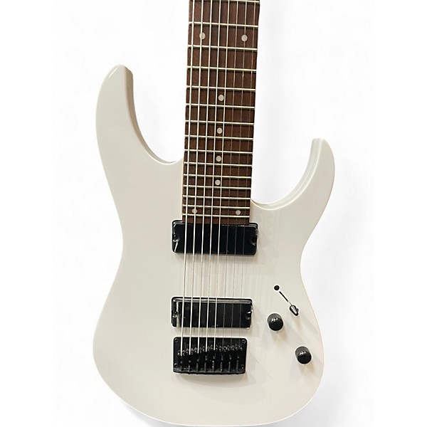 Used Ibanez RG8 8 String WHITE Solid Body Electric Guitar