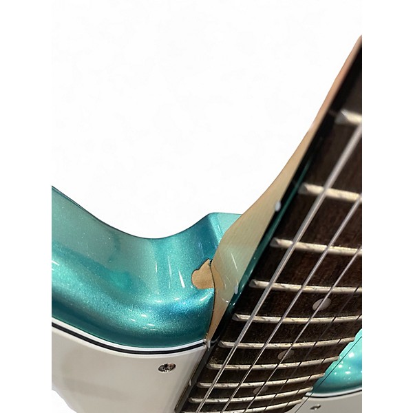 Used 2021 Fender PARANORMAL TORONADO Mystic Sea Foam Green Solid Body Electric Guitar