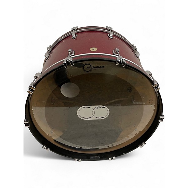 Used Ludwig 6 Piece CLASSIC MAPLE RED SPARKLE Drum Kit