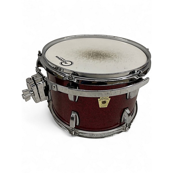 Used Ludwig 6 Piece CLASSIC MAPLE RED SPARKLE Drum Kit