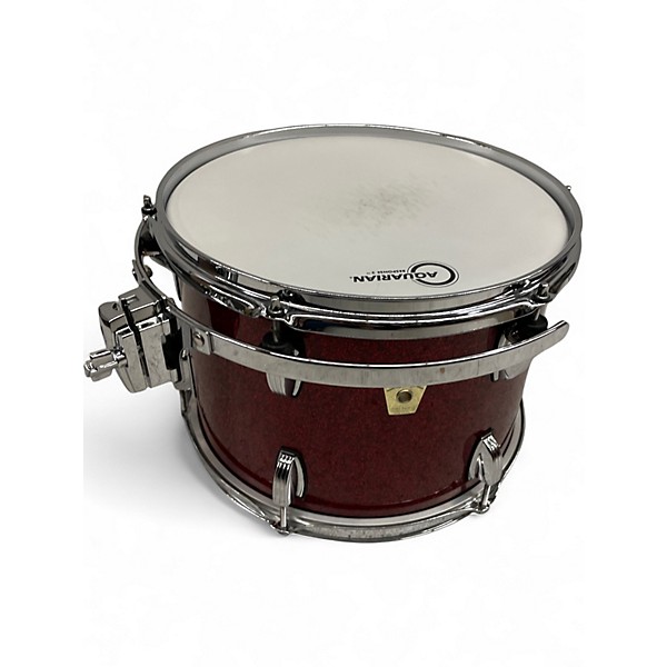 Used Ludwig 6 Piece CLASSIC MAPLE RED SPARKLE Drum Kit