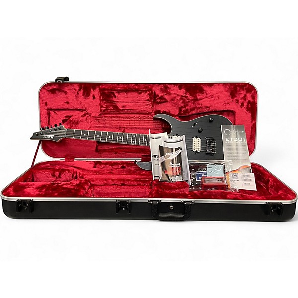 Used Ibanez Prestige RGR652AHBF Weathered Black Solid Body Electric Guitar