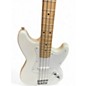 Used Squier Bronco Alpine White Electric Bass Guitar