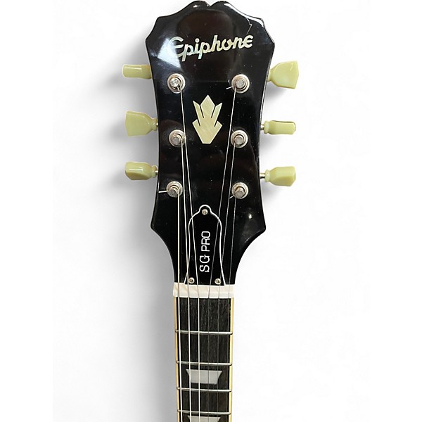 Used Epiphone SG Pro Black Solid Body Electric Guitar