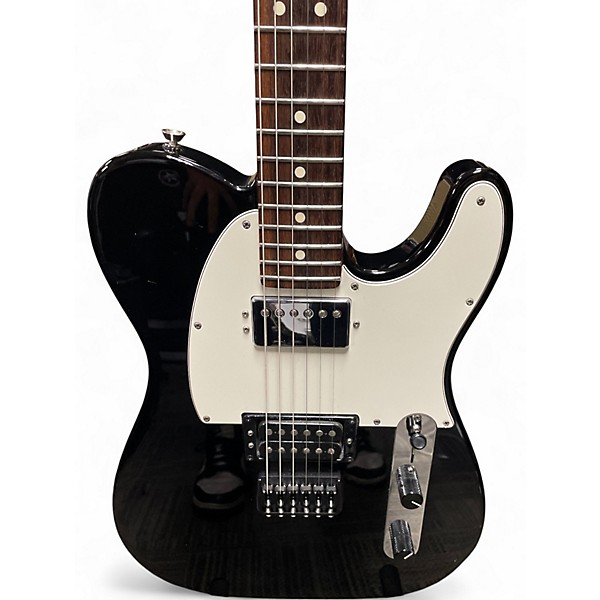 Used 2015 Fender American Standard Telecaster HH Black Solid Body Electric Guitar
