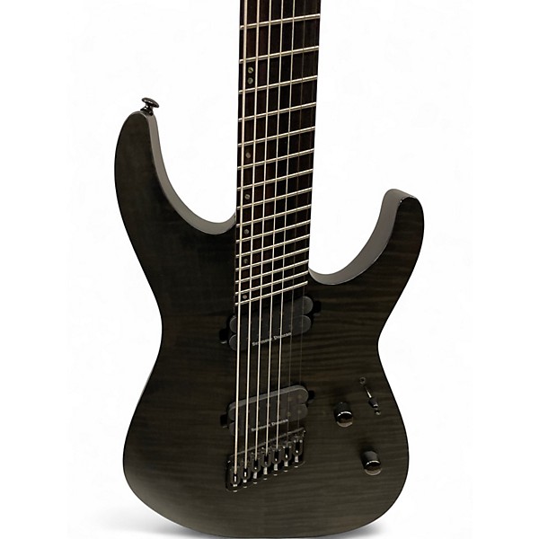 Used ESP m-1007ms Satin Black Solid Body Electric Guitar