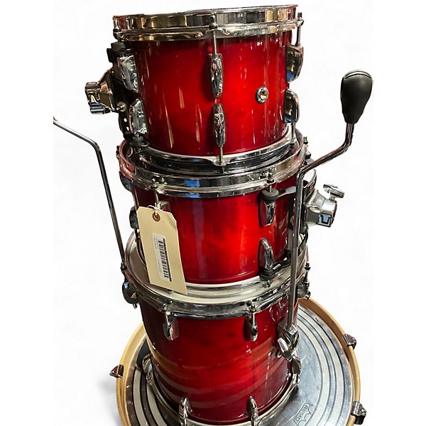 Used Pearl 4 Piece SESSION STUDIO SELECT RED Drum Kit