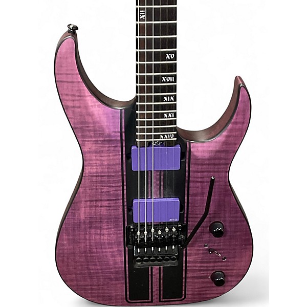 Used 2020 Schecter Guitar Research BANSHEE GT-6 FR SATIN TRANS PURPLE Solid Body Electric Guitar