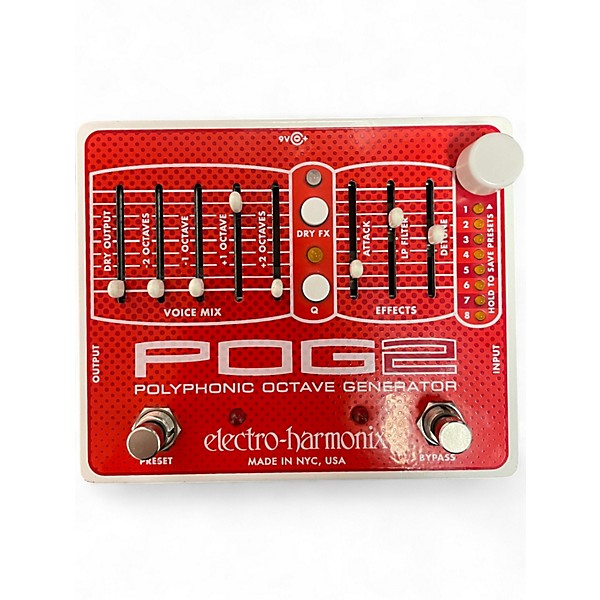 Used Electro-Harmonix Pog2 Polyphonic Octave Generator Effect Pedal