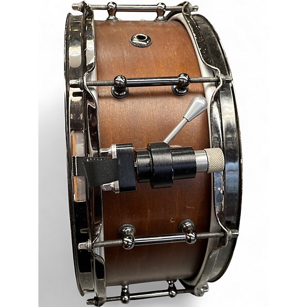 Used Shine Custom Drums & Percussion 13X5.5 Snare Worn Natural Drum