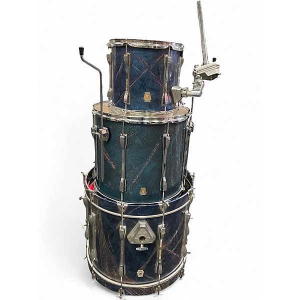 Used Ludwig 3 Piece MAPLE 3 PIECE BLUE MARBLE Drum Kit
