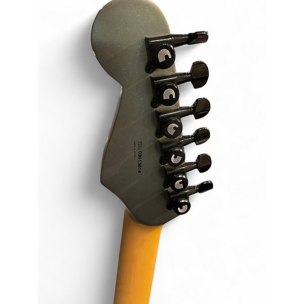 Used Fender Showmaster Metallic Silver Solid Body Electric Guitar