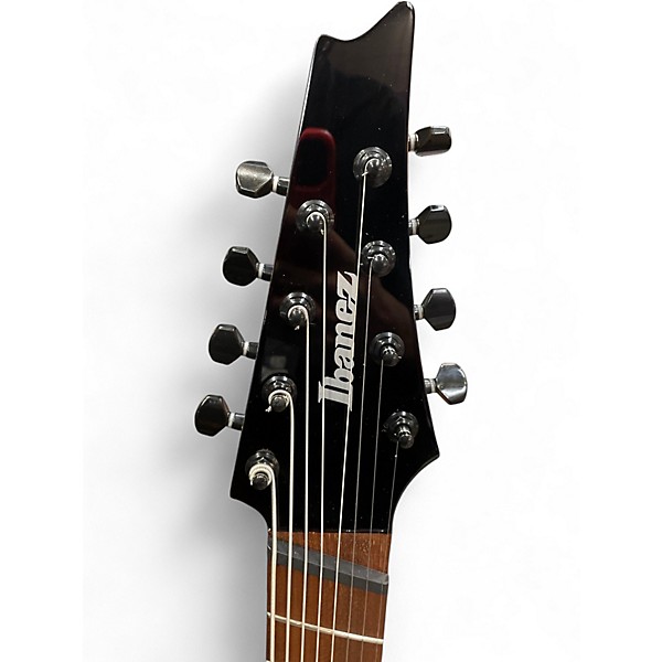 Used Ibanez RGMS8 Black Solid Body Electric Guitar