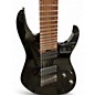 Used Ibanez RGMS8 Black Solid Body Electric Guitar