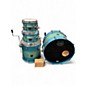 Used Mapex 4 Piece Saturn Evolution Hybrid Exotic Azure Burst Drum Kit thumbnail
