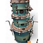 Used Mapex 4 Piece Saturn Evolution Hybrid Exotic Azure Burst Drum Kit