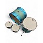 Used Mapex 4 Piece Saturn Evolution Hybrid Exotic Azure Burst Drum Kit