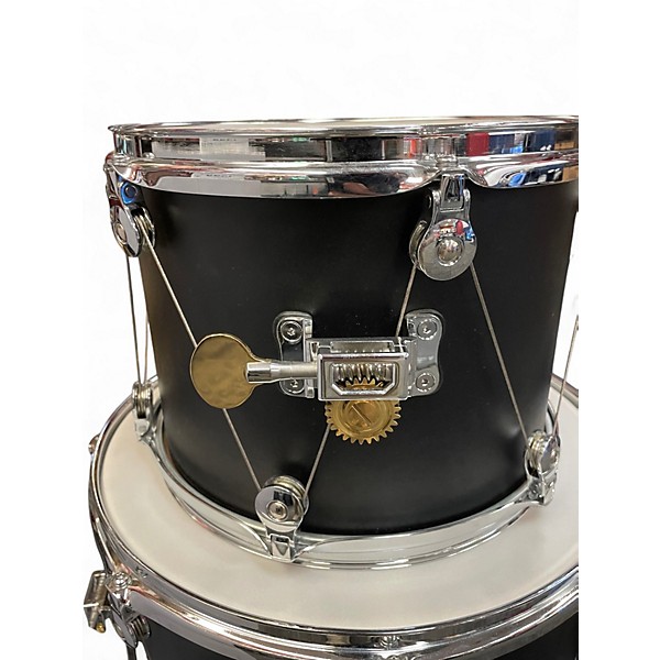 Used Welch Tuning Systems 3 Piece Epiphany Series Matte Black Drum Kit