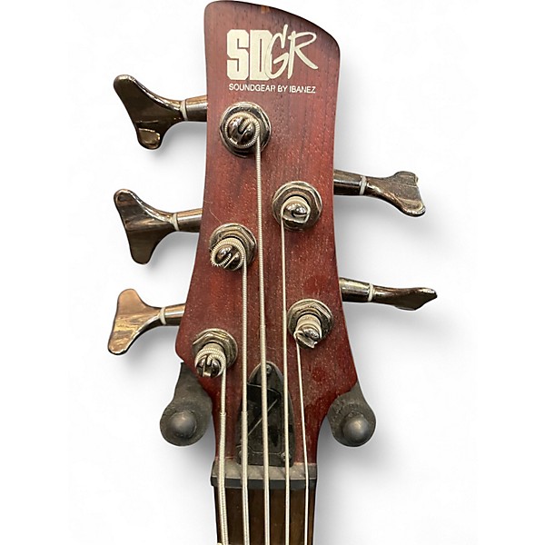 Used Ibanez SR505 5 String WALNUT Electric Bass Guitar