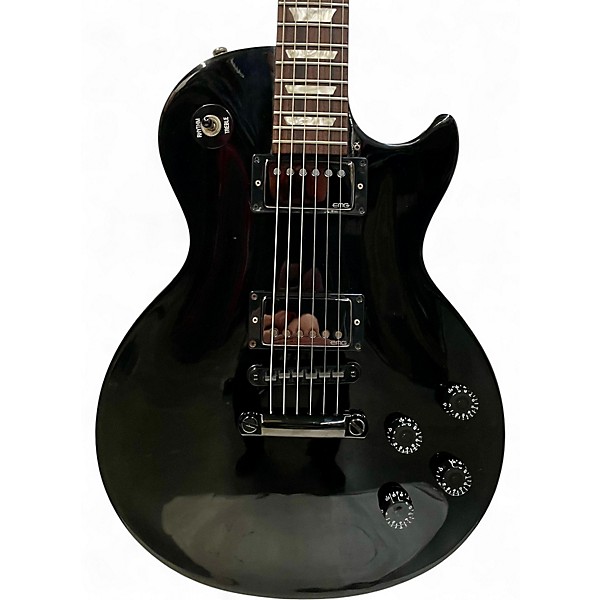 Used 2008 Gibson Les Paul Studio Black Solid Body Electric Guitar