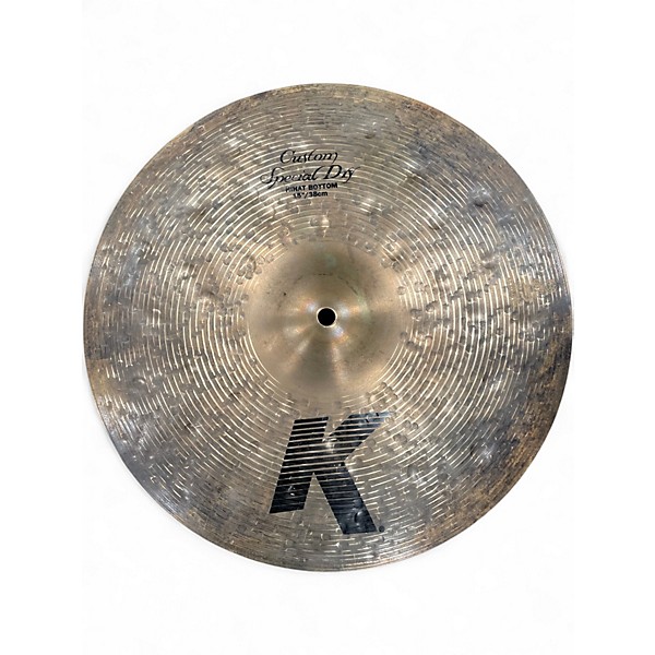 Used Zildjian 15in K Custom Special Dry Hi Hat Pair Cymbal