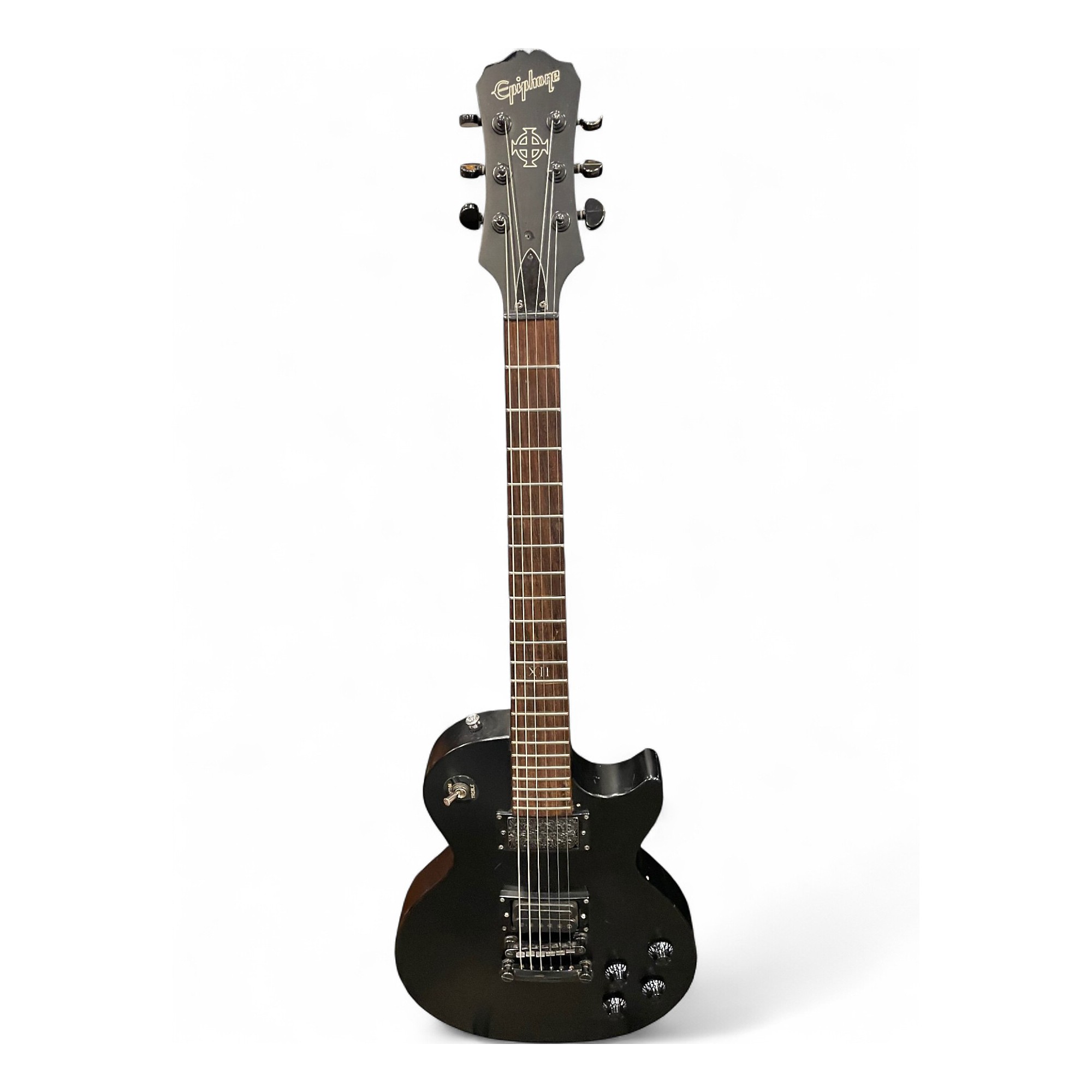 ギター Epiphone Goth Les Paul Used Epiphone GOTH LES PAUL Black Solid Body Electric Guitar Black