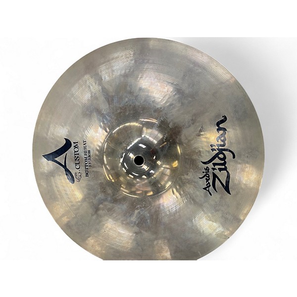 Used Zildjian 13in A Custom Hi Hat Pair Cymbal