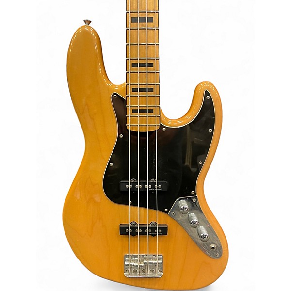 Used Squier Classic Vibe 70s Jazz Bass Natural Electric Bass Guitar